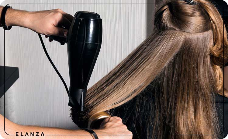 روش صحیح سشوار کشیدن موی کوتاه زنانه