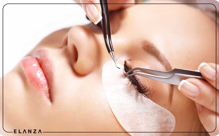 پاک کردن چسب مژه مصنوعی از روی پلک