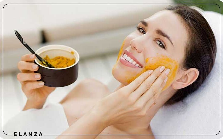 طرز تهیه ماسک زردچوبه برای لک صورت